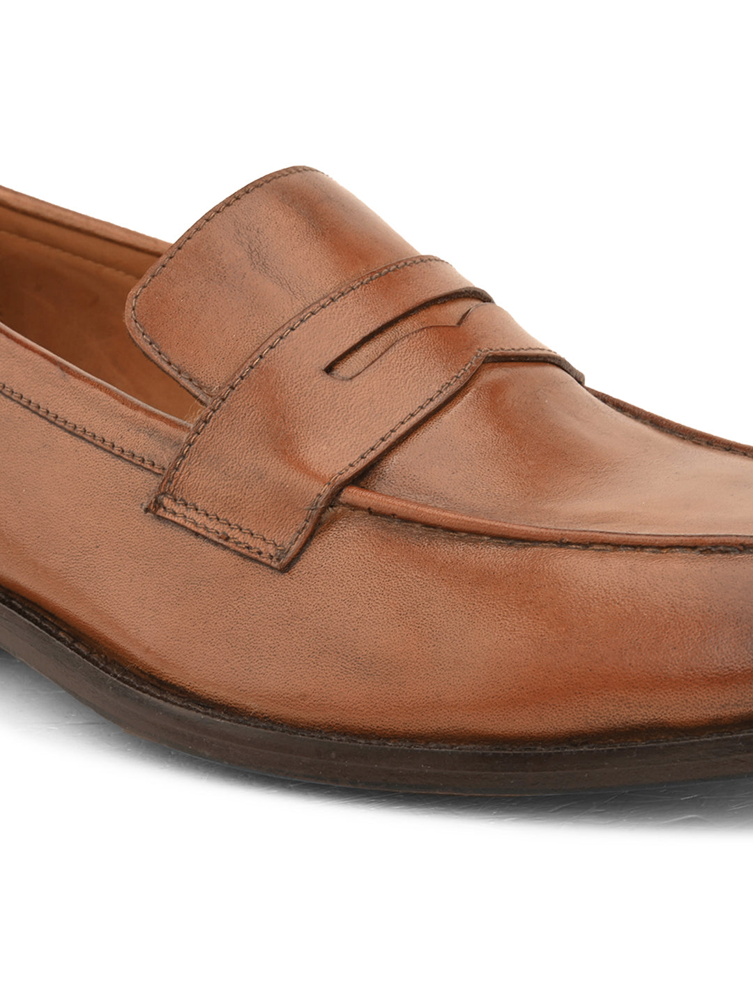 Smooth Chocolate Brown Blake-Stitched Oxford Slip-Ons with Fine Craftsmanship