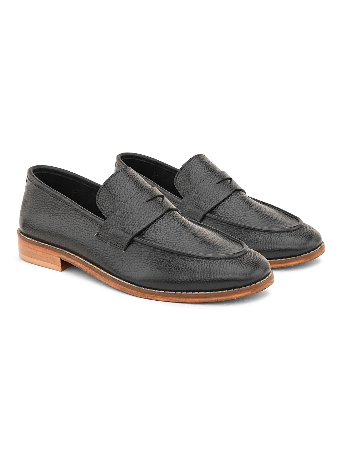 Elegant Black Leather Loafers