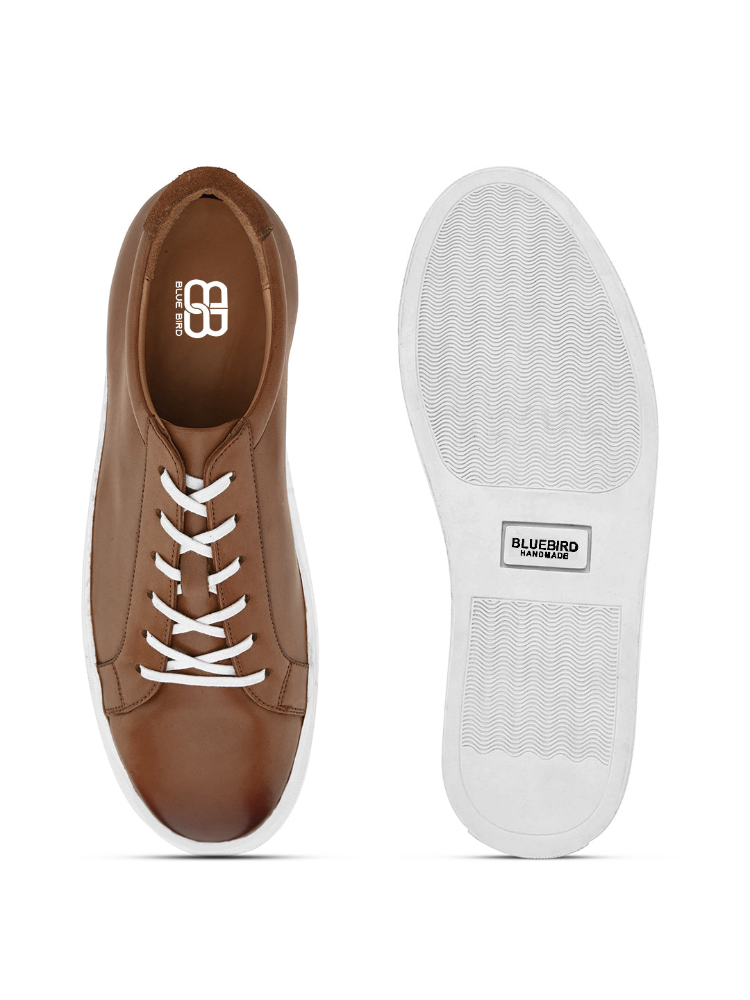 Brown Crust Leather Sneakers